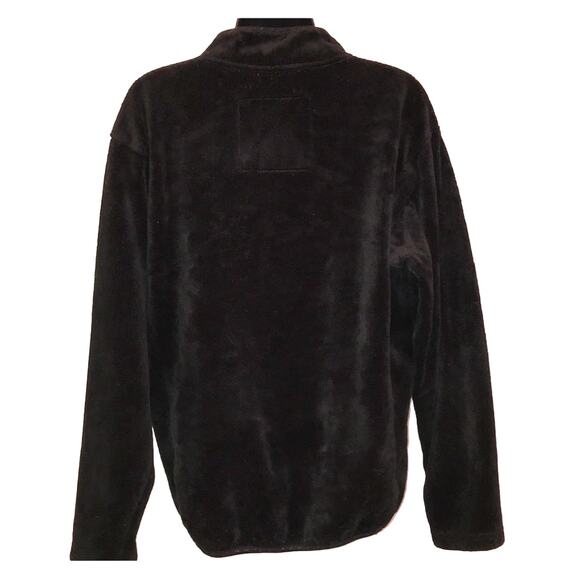 OK Sooners Quarter Zip Black Fluffy Pullover - Picture 4 of 6